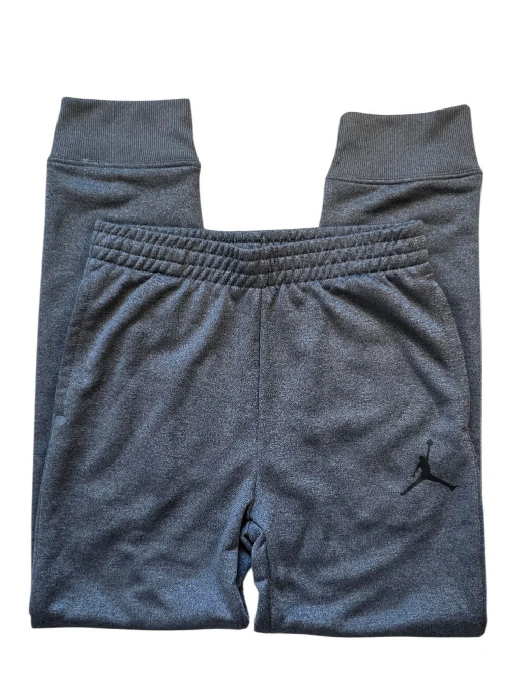 Jordan Boys Large 12 to 13 Dri Fit Charcoal Gray Jogger Sweatpants